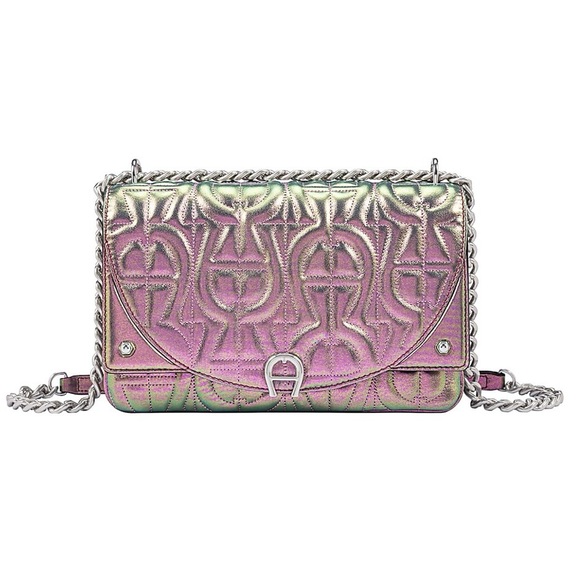 Diadora Handbags - NWOT Aigner Diadora Scarabeo Iridescent Pink Shoulder Crossbody Bag - Ret $1,600